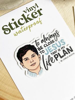 Carlo Acutis Waterproof Sticker - Life Plan