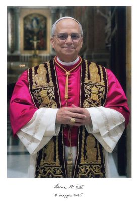 Pope Leo XIV Portrait Photo for Framing  8.5&quot; x 11&quot;