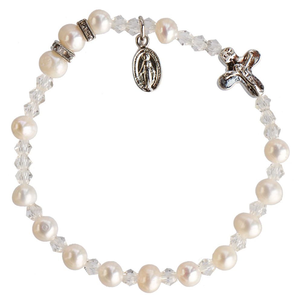 Rosary Bracelet Pearl + MM 6mm
