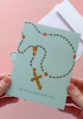 Praying for You Greeting Card - Single