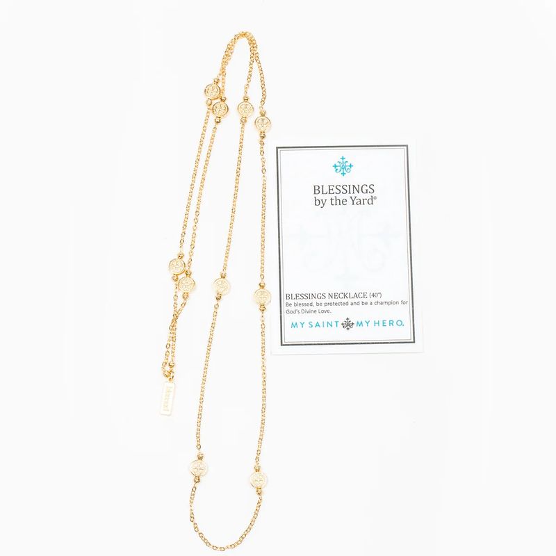 Blessings by the Yard Necklace - Gold