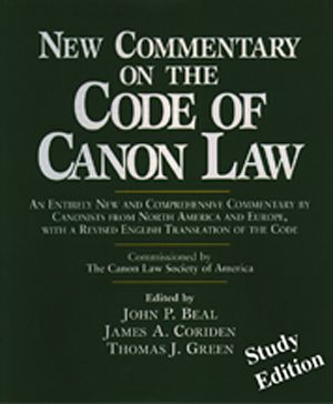 New Commentary on the Code of Canon Law - Study Edition