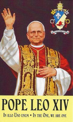 Pope Leo XIV prayer card