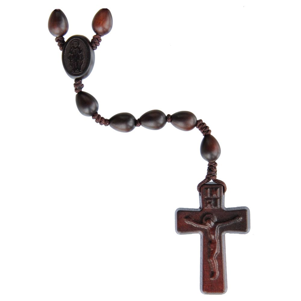 Jujube Wood Rosary teardrop 10mm