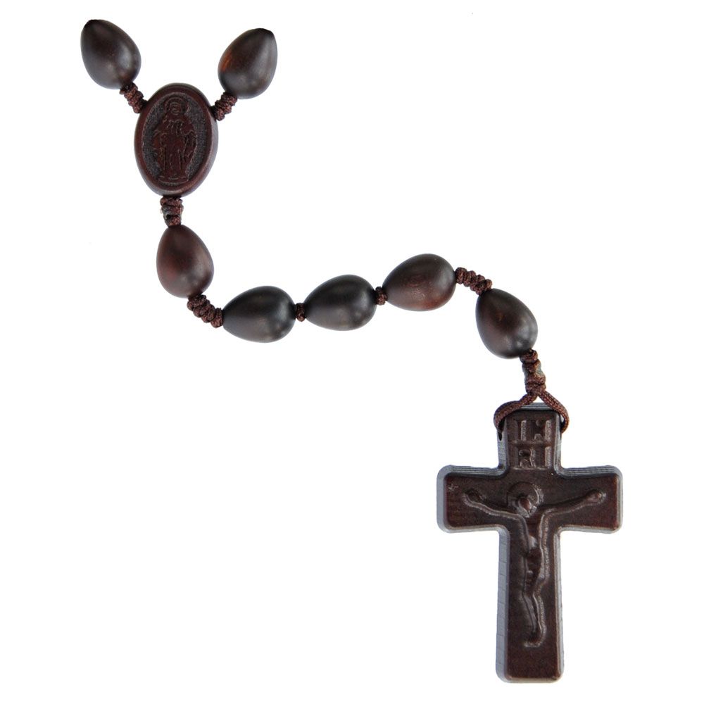 Jujube Wood Rosary teardrop 12mm