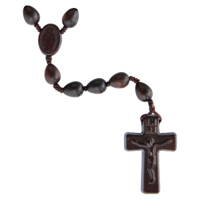 Jujube Wood Rosary teardrop 12mm