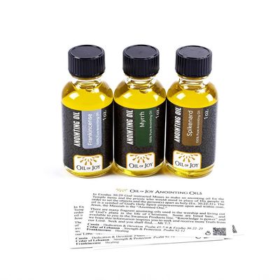 Anointing Oil Assortment - 1 oz - 3 Pc (Myrrh, Spikenard, Frankincense)