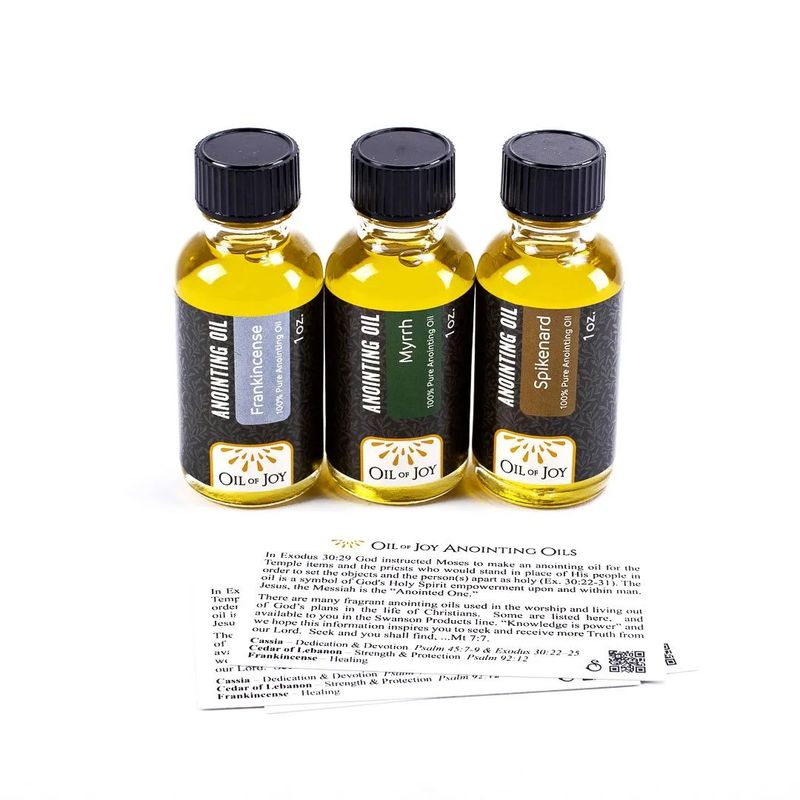 Anointing Oil Assortment - 1 oz - 3 Pc (Myrrh, Spikenard, Frankincense)
