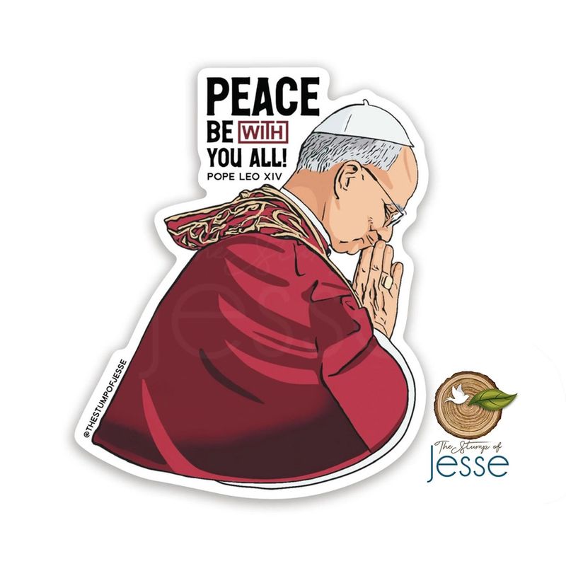 Pope Leo XIV Waterproof Sticker
