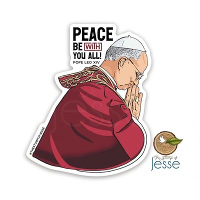 Pope Leo XIV Waterproof Sticker