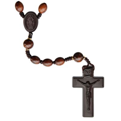 10mm Oval Jujube Wood Rosary
