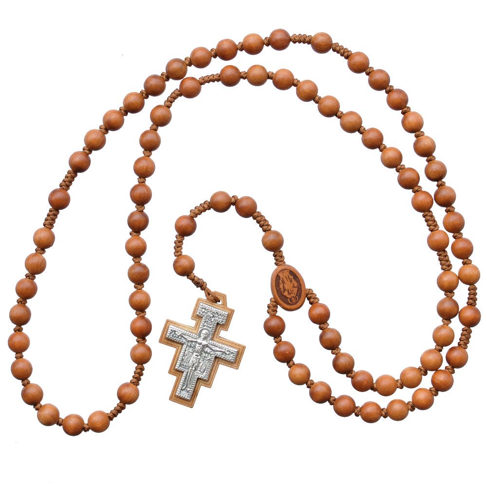 Franciscan 7-Decade Crown Jujube Wood 8mm Rosary