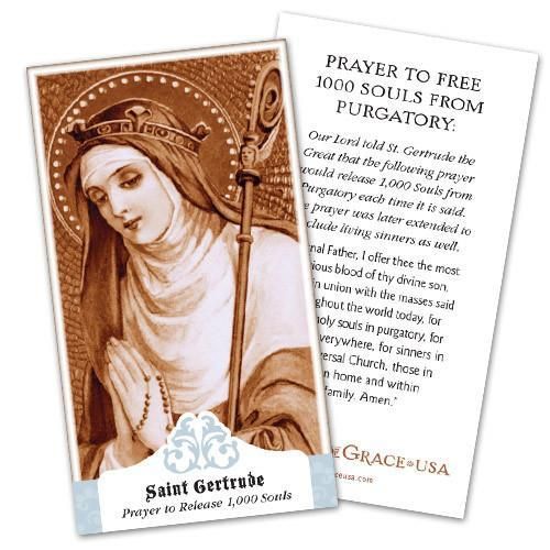 HC St Gertrude the Great, Prayer to Release 1,000 Souls from Purgatory