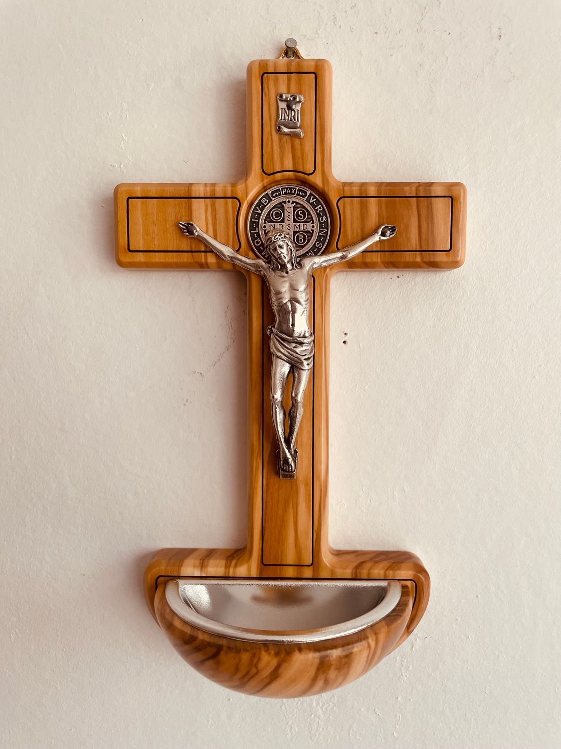 St Benedict Crucifix Font