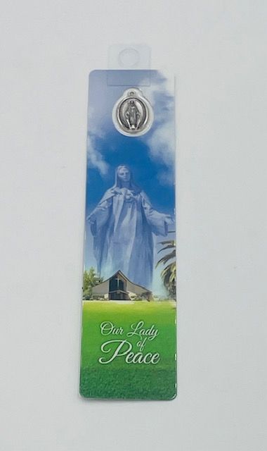 Our Lady of Peace Bookmark w/ Miraculous Medal