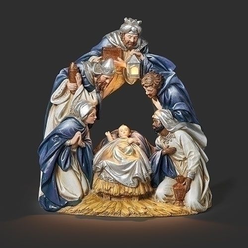 Lighted Arched Nativity  9&quot;