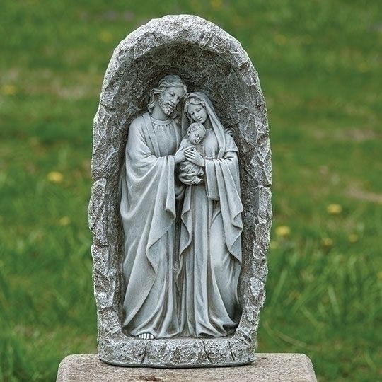 LED Holy Family Solar Garden Statue 18.75&quot;