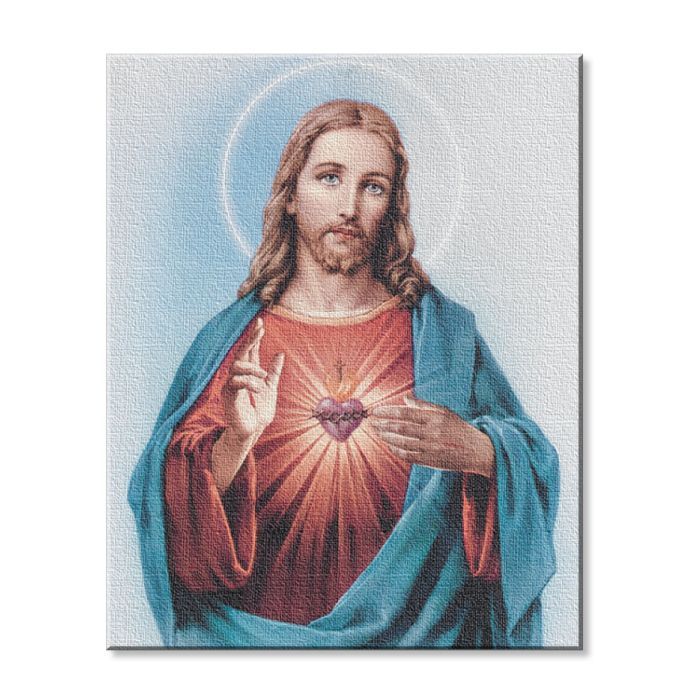 Canvas Print - Sacred Heart of Jesus 8"x 10"