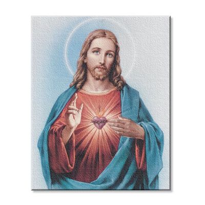 Canvas Print - Sacred Heart of Jesus 8"x 10"