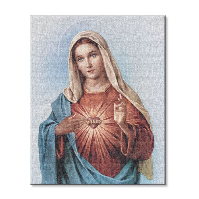 Canvas Print - Immaculate Heart of Mary 8" x 10"