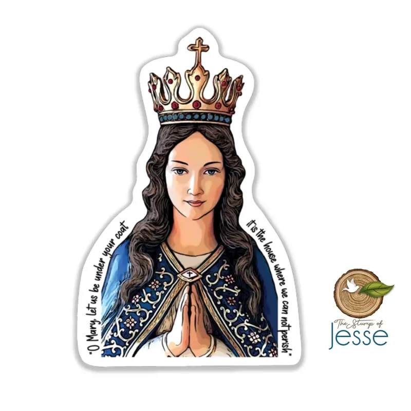Blessed Virgin Mary Waterproof Vinyl Sticker