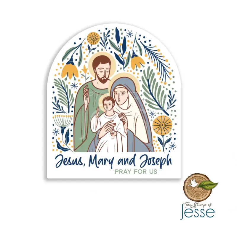 Holy Family Waterproof Vinyl Sticker