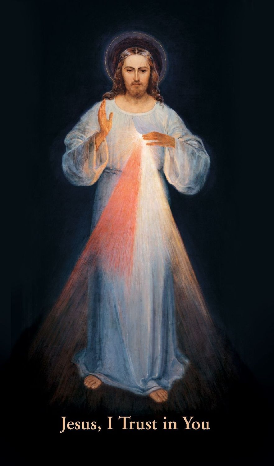 Divine Mercy prayer card (wallet size, Vilnius)