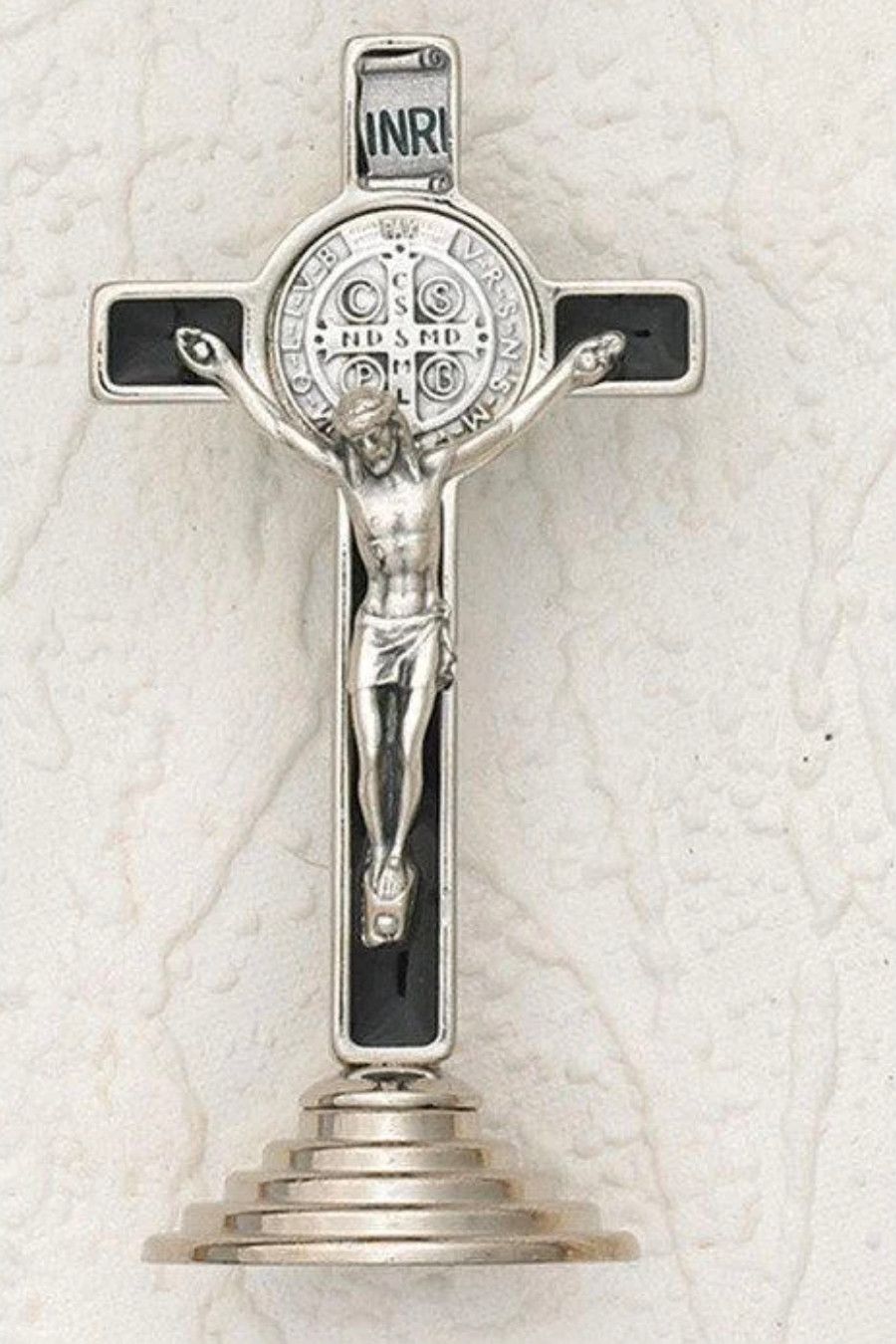 Saint Benedict Crucifix on Base - 3"