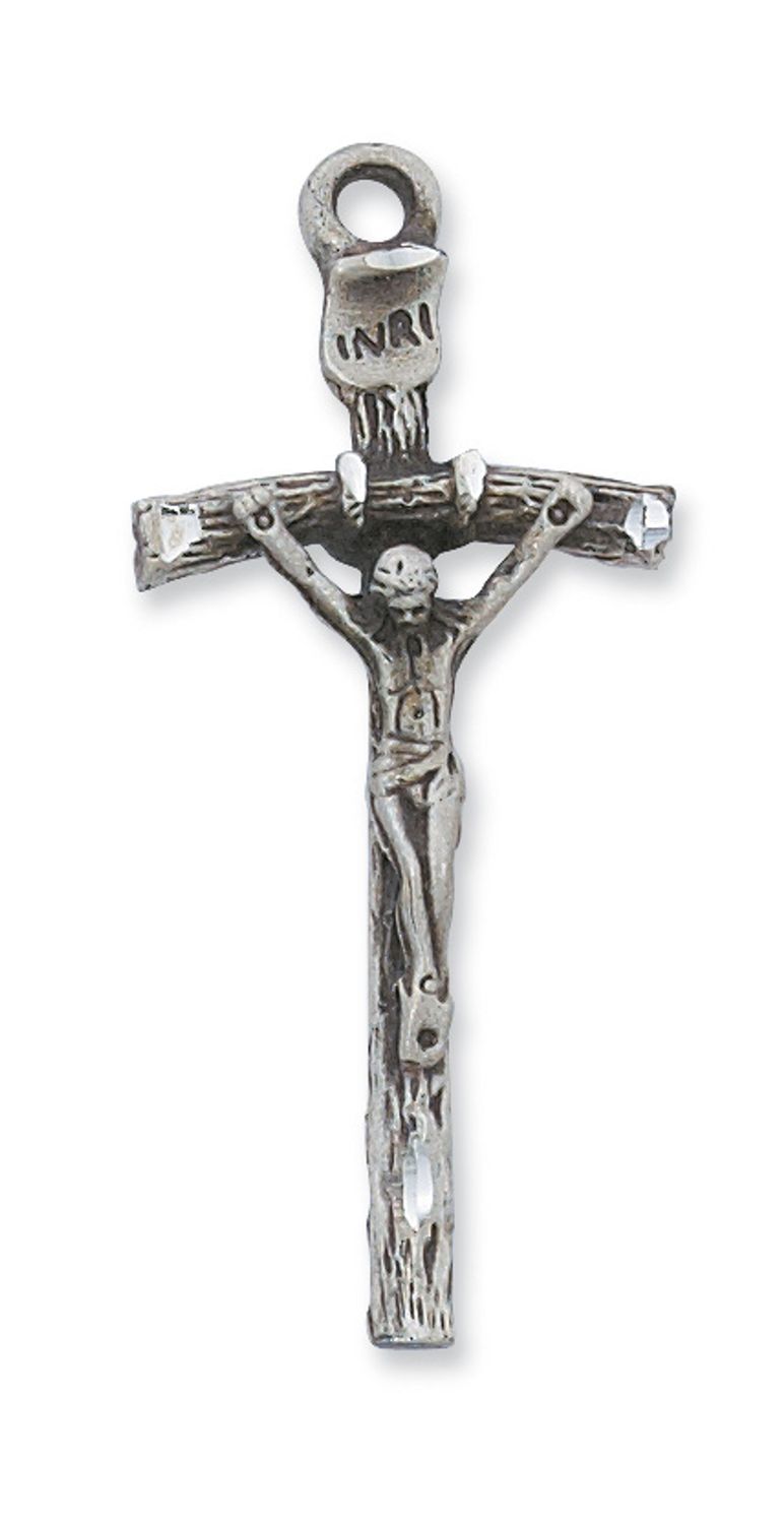 Crucifix SS Papal 24" chain