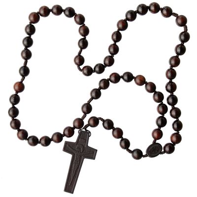 Rosary 5-decade Jujube Wood 13mm
