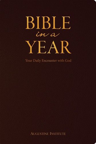 Bible in a Year Leather, gilt-edged, ribbon marker