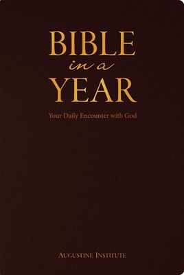 Bible in a Year Leather, gilt-edged, ribbon marker