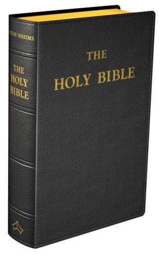 Douay-Rheims Bible (Large - 7" x 10" Black) - flexible cover