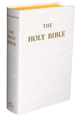 Douay-Rheims Bible (Large - 7" x 10" White) - flexible cover