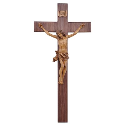 Crucifix Walnut with Resin Corpus 20"