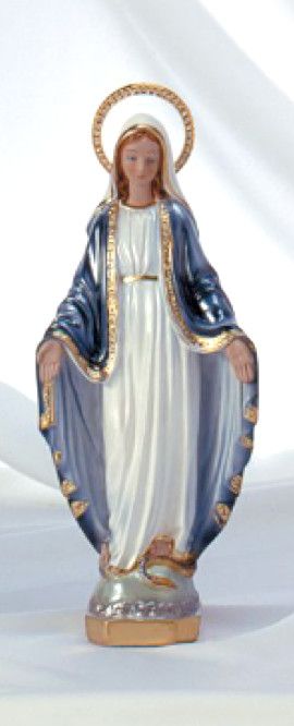 Our Lady of Grace Pearlized Statue w/halo 12.5"