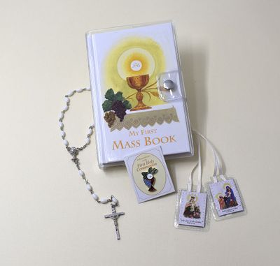 My First Mass Book Eucharist Vinyl Wallet Set