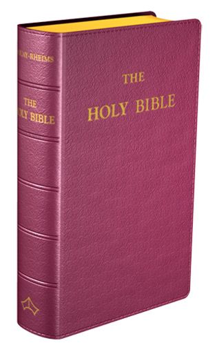 Douay-Rheims Bible (Pocket, Burgandy) - flexible cover
