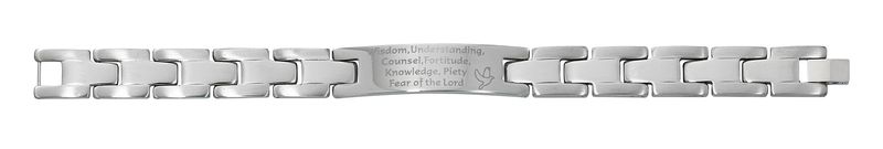 Men's Stainless Steel 7 Gifts of the Holy Spirit Bracelet
