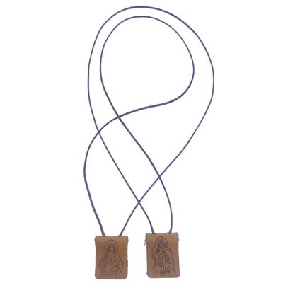 Scapular genuine leather on cord