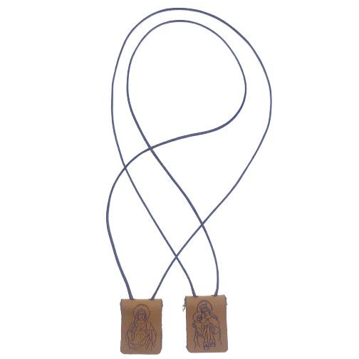 Scapular genuine leather on cord