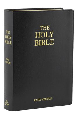 Holy Bible - Knox Translation - black leather, flexible cover