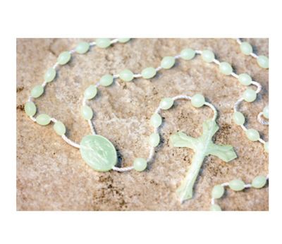 Luminous "glow-in-the-dark" plastic Rosary