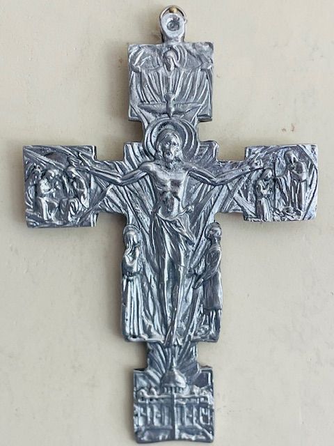 Holy Trinity Crucifix Pewter 8"
