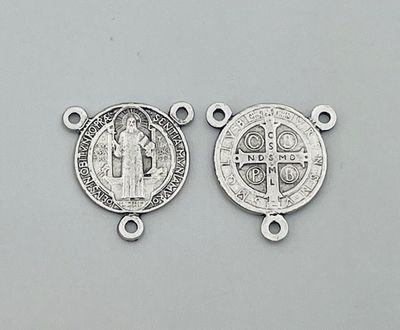 St Benedict Medal Rosary Center - 1/2"