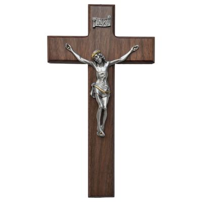 10″ Walnut Wall Crucifix