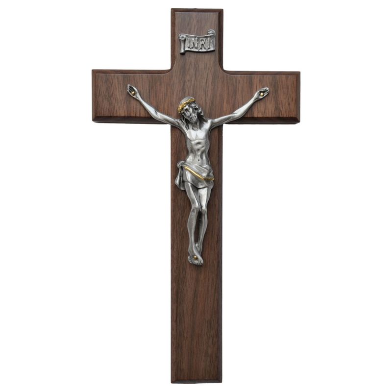 10″ Walnut Wall Crucifix