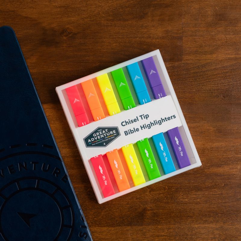 Great Adventure Chisel Tip Bible Highlighters (6 pcs Pack)