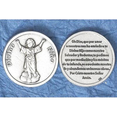 Divino Nino prayer pocket coin/token