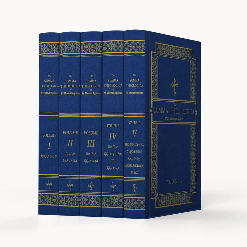 Summa Theologica Complete 5-Volume Hardcover Set